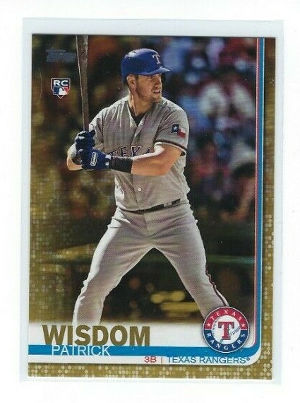 Patrick Wisdom RC 2019 Topps Series 2 #578 Gold Parallel #'ed /2019 Cubs