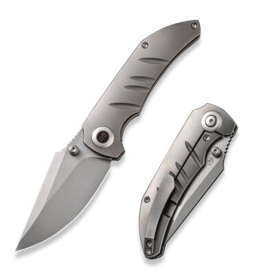We Knife Co Riff-Raff Folding Knife 3.12'' CPM 20CV Steel Blade 6AL4V Titanium