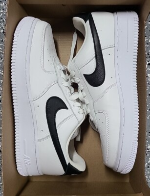 Nike Air Force 1 Low NBY Black White Womens 8.5/Men 7 DV3907-900 tumbled  leather | eBay