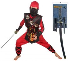 Ninja Kostüm Ninjakostüm Dragon Schwert American Samurai Krieger Kämpfer Soldat