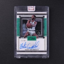 2020-21 Panini One and One First Team Nate Archibald Auto Silver 15/99 #AY