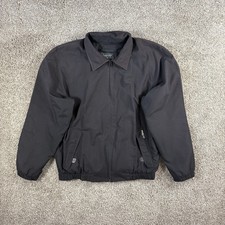 Proquip Men's Black Large L Lightweight Zip-Front Golf Rain Jacket Weather Wear