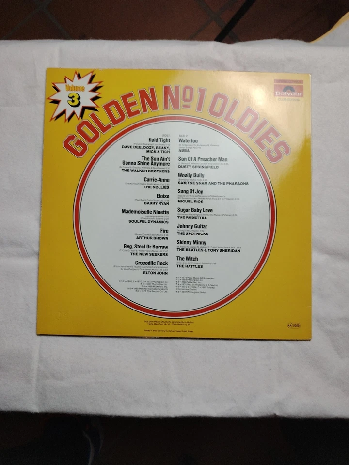Vinyl, LP - Various – Golden No. 1 Oldies Volume 3 - The Soulful Dynamics, ABBA - Bild 2 von 3