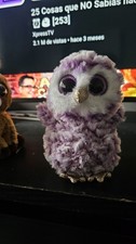 TY Beanie Boos - MOONLIGHT the Purple Owl (Glitter Eyes) (6 inch) - Boo Toy NEW!