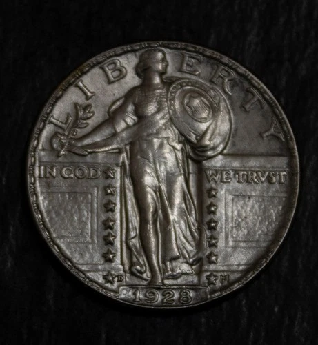 1928 D Standing Liberty Quarter Slider BU Nice!!!............Lot 4426