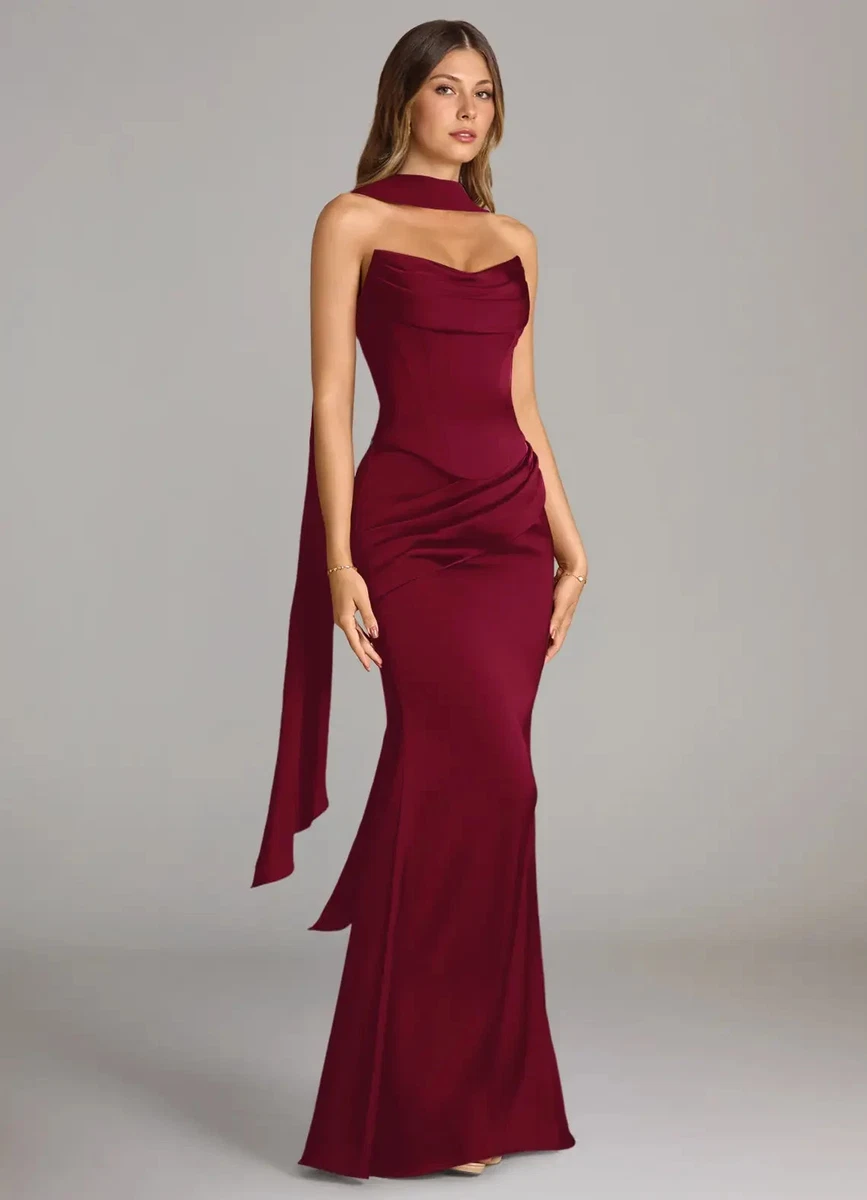ebay burgundy bridesmaid dresses Red Bridesmaid Dresses for sale
