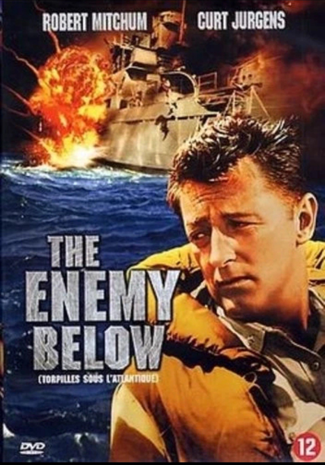 The Enemy Below DVD French & Dutch Cover English Language Option PAL Region 2