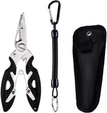 Fishing Pliers, Multi-Function Hook Remover Split Ring Fishing Gears Accessories