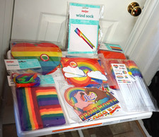 Gay Pride Rainbow Flag 35x59" LGBTQ Pride Month Flag Party Lot New