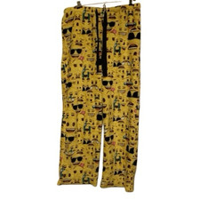 Emoji Size Women  s Medium 8/10 Fleece Pajama Lounge Sleep Pants
