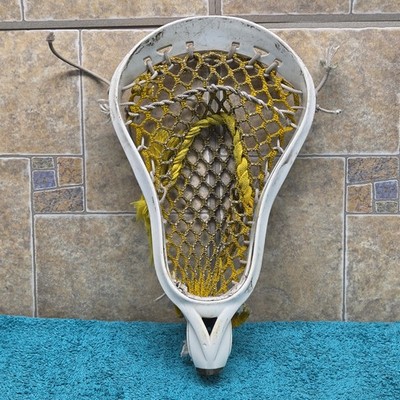 Brine Ripper Lacrosse Head White with Yellow Mesh Pocket - Used