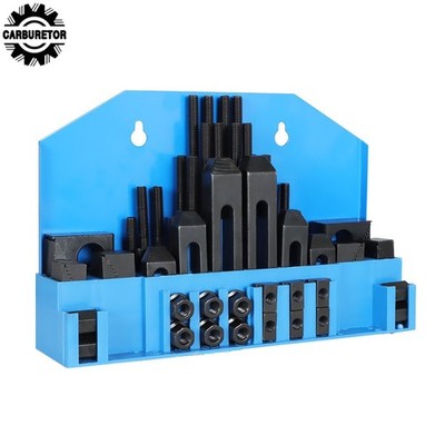 58 Pack Clamping Kit Mill Machinist Set With Metal Brackets And 1/2'' T-Slot