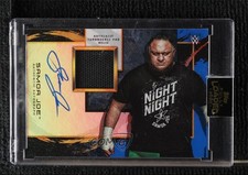 2020 Topps Fully Loaded Turnbuckle Pad Relics Blue 4/10 Samoa Joe #A-SJ Auto 0q3