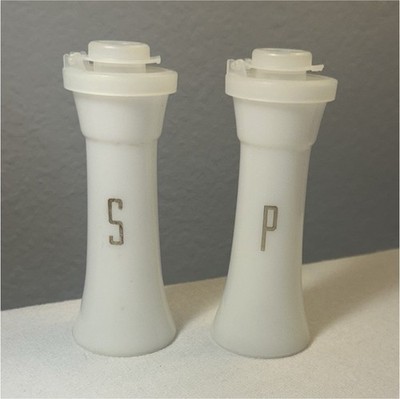 Vintage Tupperware Plastic Salt & Pepper Shaker Set
