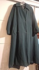 Woolmark Women's Dark Green  Overcoat Long Jacket Size 10