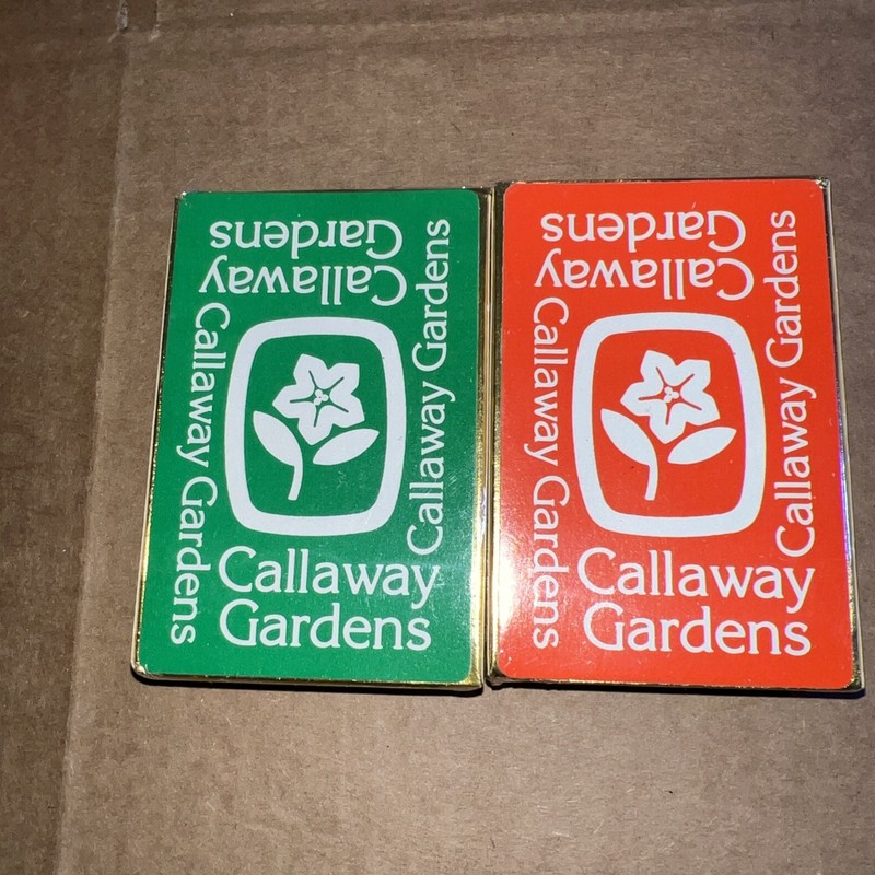 Vtg 2 Callaway Gardens GOLF Course/Tounament Advertising Playing Cards Deck NIP