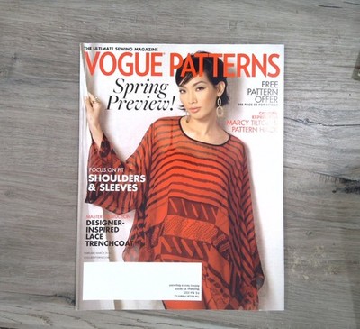 Vogue Patterns Magazine February March 2012 Spring Preview Sewing Fashion