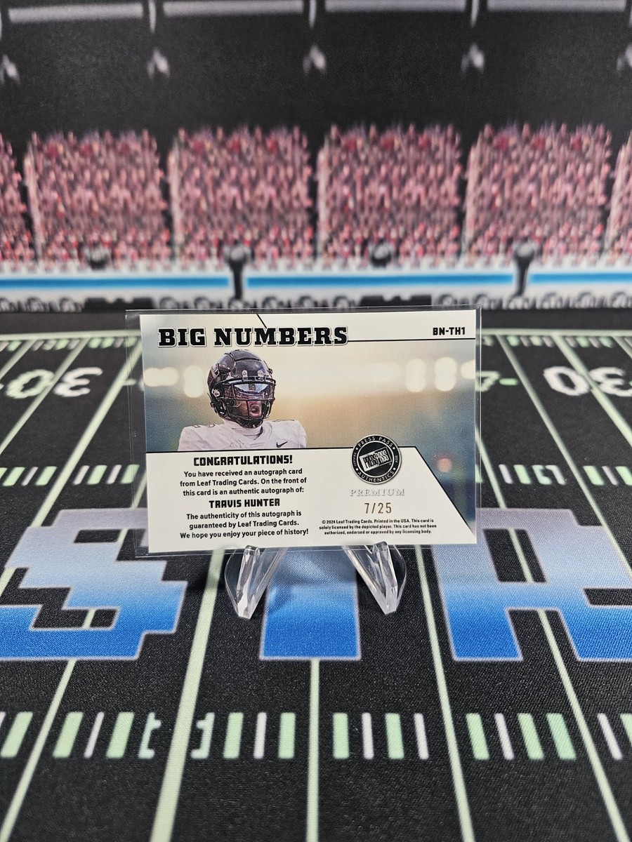 2024 Leaf Press Pass Premium - Big Numbers Autographs Travis