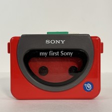 Walkman Sony  My First  Walkman WM-3000 Red Cassette Player Vintage Tested 