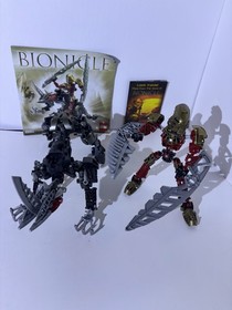 Lego BIONICLE  Toa Lhikan & Kikanalo Set 8811  Incomplete Set with manual