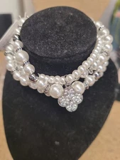 Park Lane Set of 4 Pearl Bracelets W/Clover