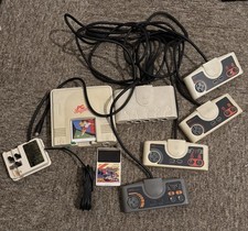 NEC PC Engine Console MultiTap 5-Player 4 Controllers RF Switch  2 HuCARD Games