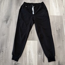 Men s FIGS Tansen Jogger Scrub Pants Black Small/Short Slim Fitted Modern scrubs