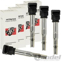 4X Astemo Hitachi ZÜNdspule FüR Audi A3 A4 A6 VW Golf 5+6 T5 T6 Seat Leon Skoda