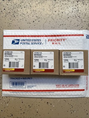 Square D HOM2125 125 A Miniature Circuit Breaker (3 Pack) BRAND NEW FAST DROPOFF