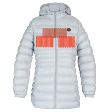 Women's Glovii Heated Jacket Light Grey, Carbon Fiber, 10W, Battery 5200mAh