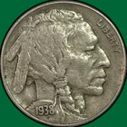 1938-D Buffalo Nickel Choice Extremely Fine XF+ Coin #46595