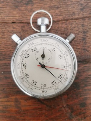 Vintage 1960's  Swiss Hanhart Split-Second  Rally-Cross Stop Watch Chronometer 