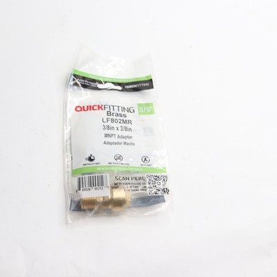 Quick Fitting MNPT Probite Adapter 0.375'' x 0.375'' LF802MR 