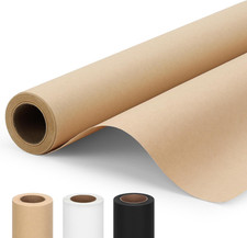 15" X 456" 38' Brown Kraft Paper Roll for Bulletin Board, Wrapping Paper Roll f