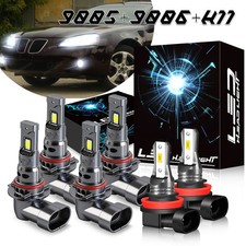For Pontiac Grand Prix 2004-05 07-08 Combo 6500K LED Headlights Fog Lights Bulbs