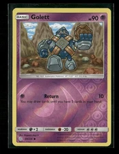 Golett Reverse Holo Common SM - Cosmic Eclipse 89/236 NM Pokemon NM