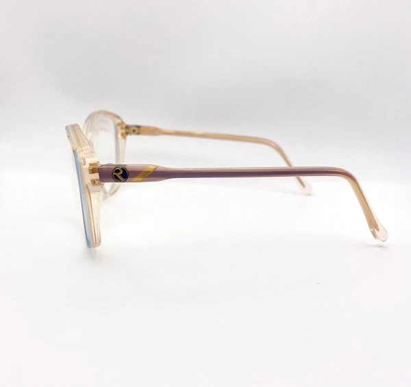 Rochas Paris Lilac & Gold Oversized Eyeglasses - 80s Vintage Hand Made in France - Image 3 of 4