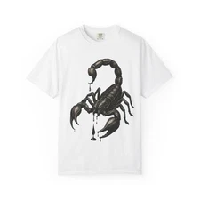 Scorpio Zodiac T-shirt | Black Scorpion Illustration