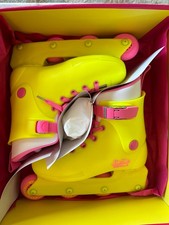 Barbie Movie Inline Roller Skates Rollerblade Impala Lightspeed Yellow New 7