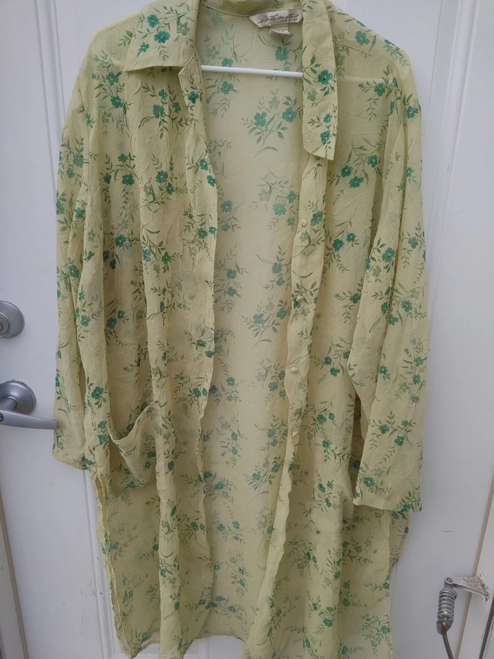 Lane Bryant 2 PC Night Gown Set Vintage Maybe Worn Twice Twice 18/20 - Image 3 of 4