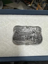 Belt Buckle 1984 Bergamot Brass Works Railroad U-149 Vintage 5473 USA