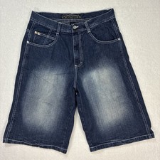 Vintage Y2K Southpole Shorts Blue Denim Men s 34 Baggy Grunge Skater Hip-Hop