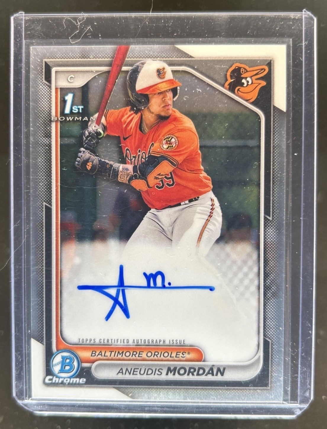 2024 Bowman Aneudis Mordan Chrome Auto 1st Prospect #CPA-AMO Orioles