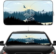 Gven Windshield Sun Shades Car Sun Shade Protector Blocks Uv Rays For Full-size