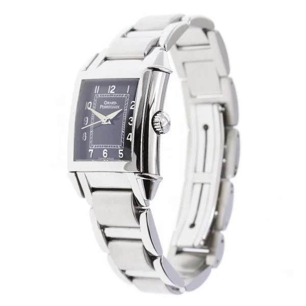 Girard Perregaux — Girard-Perregaux 2589 23mm SS Black Dial Hand-Winding Watch #C15327