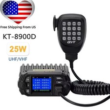 QYT KT-8900D UHF VHF Dual Band Car Mobile Radio 25W CTCSS/DCS Walkie Talkie