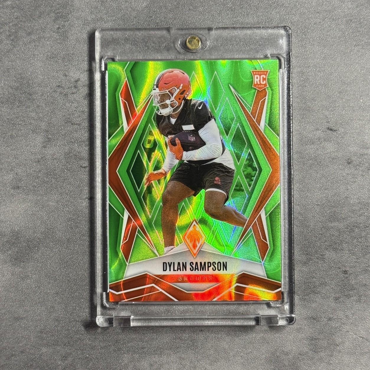 2025 Panini Phoenix #250 Dylan Sampson Lime Green Lava Prizm #/225 SP Browns