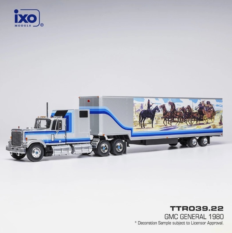 IXO MODEL TRUCKS GENERAL KOFFER-SZ 1980 1-43 SCALE TTR039