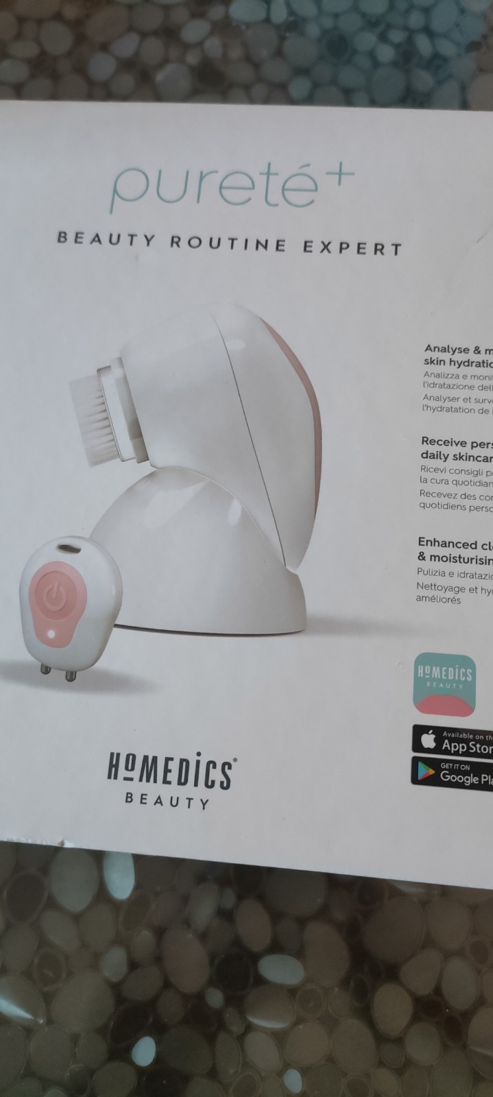 HOMEDICS PURETE PLUS SPAZZOLA ESFOLIANTE SONICA PER PULIZIA  DEL VISO