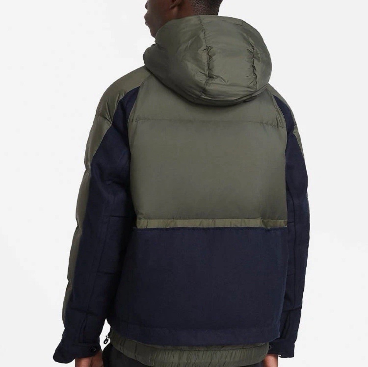 Nike X Sacai NikeLab down Jacket Olive CT3269-355 Men's Size L New
